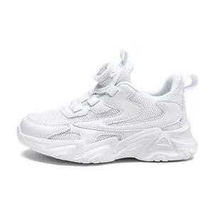 QIQUDUCK Кроссовки для бега для детей, устойчивые к истиранию, водонепроницаемые, легкие, с амортизаторами, белые