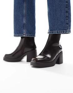 Массивные ботильоны Audi SEQWL коричневого цвета