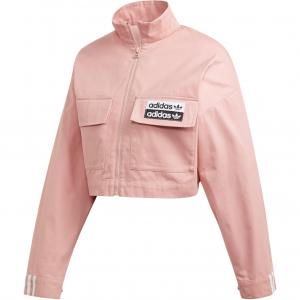 Куртка-трехполоска Adidas Originals розовая женская