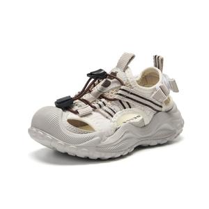 Детские сандалии с низким верхом, противоскользящие, дышащие и противоударные. BELLE, хаки