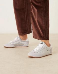 Кроссовки Vans Super Lowpro в цвете металлик серый и серебристый