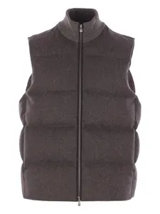 Стеганый жилет Agnona, коричневый