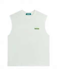 Топ без рукавов с графичным принтом Barrow, белый