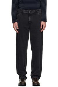 Carhartt Work In Progress Черные джинсы с одним коленом
