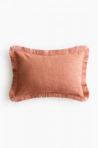 Наволочка H&M Fabric, 40X60 см, темно-оранжевый