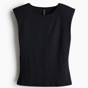 Топ H&M Tank With Shoulder Pads, черный
