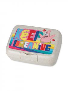 Ланчбокс CANDY L SPONGEBOB PATRICK с разделителем из органического песка Koziol, Organic sand