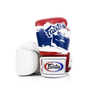 Боксерские перчатки Fairtex Universal "Tight-Fit" Design-Thai Pride, 10 oz., белый