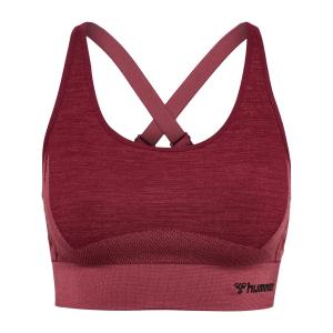 Hmlclea Бесшовные спортивные топы Спортивные топы женские HUMMEL, Бордо