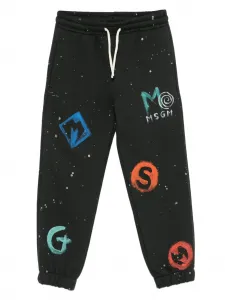 Спортивные брюки с логотипом MSGM Kids, черный