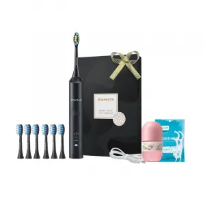 Электрическая зубная щетка T3 с мягкой щетиной, звуковые вибрации, многорежимная ROAMAN, черный