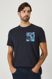 Хлопковая футболка Medicine, темно-синий