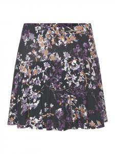 Длинная юбка Vivance, цвет schwarz/lila bedruckt