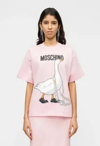 Футболка с принтом Moschino, Fantasia Rosa