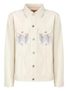 Джинсовая куртка с шевронным узором Missoni, нейтральный