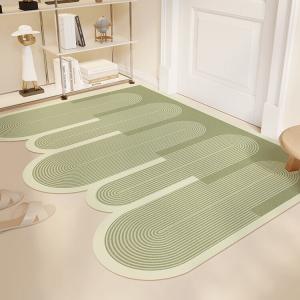 Xinglianxin Ковер 120х140 см из искусственной кожи для прихожей, моющийся, нарезной, в стиле матча