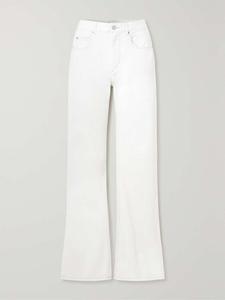 Расклешенные джинсы Belvira с высокой талией Isabel Marant, белый