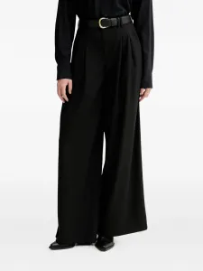 Плиссированные брюки в тонкую полоску Marc O'Polo, черный