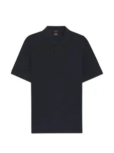 Хлопковое поло Boss, синий