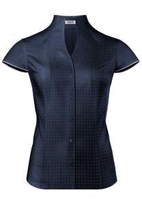 Блуза Vincenzo Boretti leicht tailliert, темно-синий