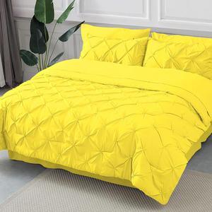 PG Beddings Комплект постельного белья стеганый желтый с декоративными подушками Yellow
