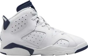 Кроссовки Air Jordan 6 Retro PS Midnight Navy 2022, белый
