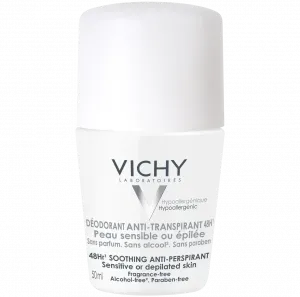 Vichy женский шариковый антиперспирант для чувствительной кожи, 50 мл