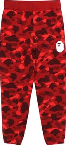 Брюки BAPE Color Camo Wide Fit Sweat Pants Red, красный