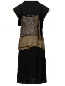 Платье с наружными швами MAISON MARGIELA, черный