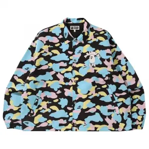 Куртка Bape New Multi Camo Relaxed Coach, разноцветный