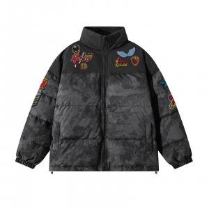 Пуховик Unisex Stand Collar Thickened Others NEVER RULE, темно-серый