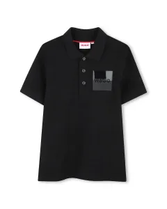 Детская футболка с коротким рукавом Hugo, черный