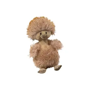 Плюшевая кукла Cute Curl Duck высотой 38 см KUMAOYA, коричневый