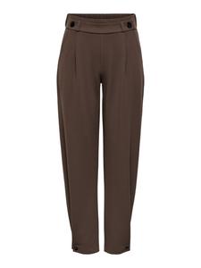 Брюки с зауженным кроем и складками спереди 'JDYGeggo' в цвете Chocolate