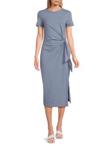 Платье-миди с узлом Renee C., синий