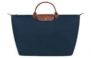 LONGCHAMP Сумка Le Pliage из холста с кожаной отделкой, Dark Blue