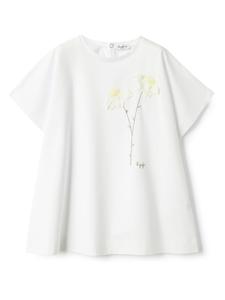 Il Gufo платье с цветочной вышивкой, белый