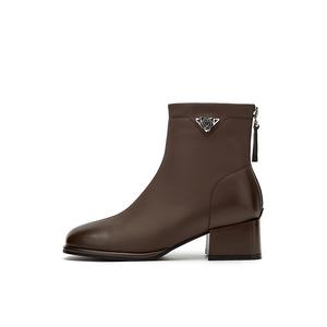 DAPHNE Черно-коричневые женские ботильоны Brown, цвет Brown