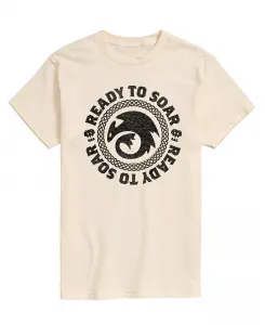 Мужская футболка с коротким рукавом How to Train Your Dragon Ready to Soar AIRWAVES, коричневый/бежевый