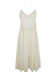 Платье с вышитыми деталями TWINSET, белый