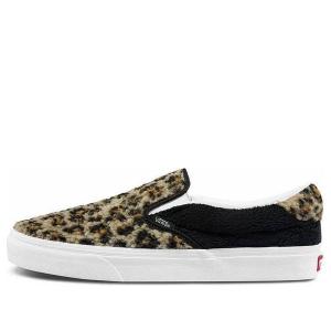 Кроссовки slip-on 59 'leopard' Vans, черный