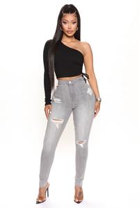 Джинсы скинни Fashion Nova FN22481SLW, черный