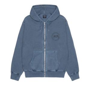 Худи Stussy Wear Zip Hoodie Pigment Dyed, Navy