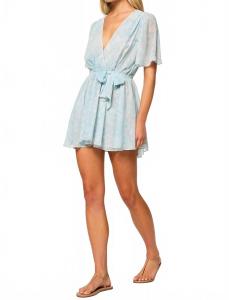 Платье Kaila в аква-голубом шифоне Misa Los Angeles