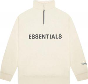 Толстовка Fear of God Essentials Half Zip Sweatshirt 'Cream', кремовый