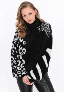 Джемпер myMo ROCKS Jumper, Black Offwhite/Black