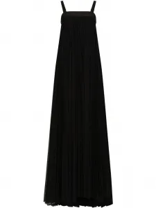 Платье макси из тюля DOLCE & GABBANA, черный
