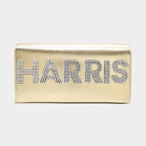 Харрис Блестящая С инкрустацией Металлик Клатч Вечерняя сумка через плечо FASHNZFAB