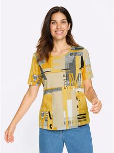 Рубашка с короткими рукавами с принтом охры и песка Sieh an!