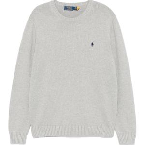 Свитер с вышитым логотипом Polo Ralph Lauren, серый